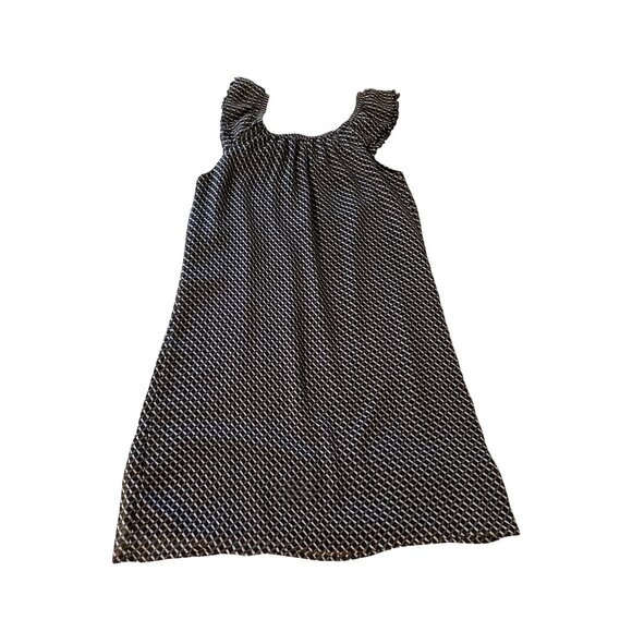 💖Old Navy Women's Sleeveless Patterned Dress Small Black & White - Picture 2 of 6